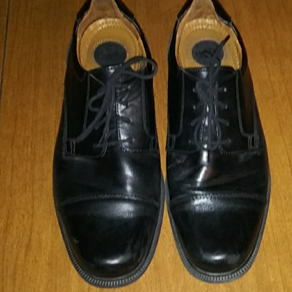 Croft and Barrow Black Leather Oxford Sz 11.5